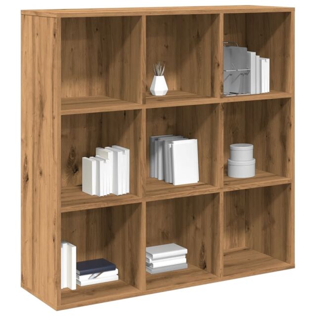 Berkfield Home Book Cabinet Artisan Oak 98x29x97.5 cm in Brown - image 1