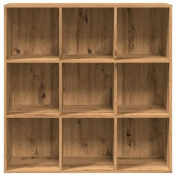 Berkfield Home Book Cabinet Artisan Oak 98x29x97.5 cm in Brown - thumbnail 5