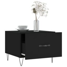 Berkfield Home Coffee Tables 2 pcs Black 50x50x40 cm Engineered Wood - Size: 50 x 50 x 40 cm - thumbnail 4