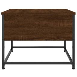 Berkfield Home Decorative Coffee Table Brown Oak 51x51x40 cm Engineered Wood - Size: 51 x 51 x 40 cm - thumbnail 7