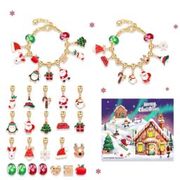 Leaper Women's Style 2 Christmas 24-Day Jewelry Countdown Calendar in Gold