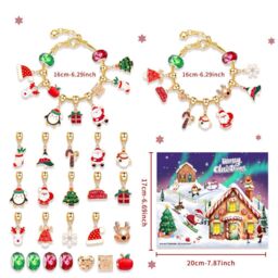 Leaper Women's Style 2 Christmas 24-Day Jewelry Countdown Calendar in Gold - thumbnail 2