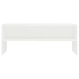 Berkfield Home TV Cabinet White 100x40x40 cm Engineered Wood - Size: 100 x 40 x 40 cm - thumbnail 4