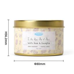 Me To You To the New Mr & Mrs Candle - White Rose & Eucalyptus Scent 180G in Gold - Size: Small - thumbnail 4