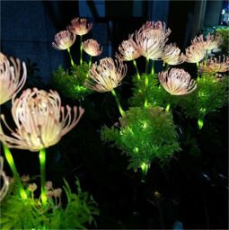 Leaper Solar Outdoor Lawn Equinox Flower Landscape Lights in Pink - thumbnail 5