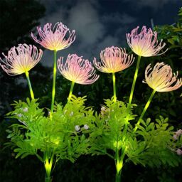 Leaper Solar Outdoor Lawn Equinox Flower Landscape Lights in Pink