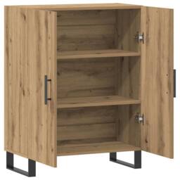 Berkfield Home Sideboard Artisan Oak 69.5x34x90 cm Engineered Wood in Light Brown - thumbnail 7