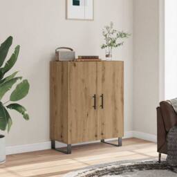 Berkfield Home Sideboard Artisan Oak 69.5x34x90 cm Engineered Wood in Light Brown - thumbnail 1