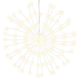 Berkfield Home Christmas Starburst Lights 140 LEDs 8 pcs Warm White 17 cm - thumbnail 3