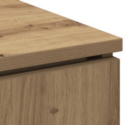 Berkfield Home TV Cabinet Artisan Oak 100x38x49 cm Engineered Wood in Brown - Size: 100 x 38 x 49 cm - thumbnail 9