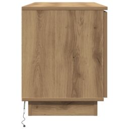 Berkfield Home TV Cabinet Artisan Oak 100x38x49 cm Engineered Wood in Brown - Size: 100 x 38 x 49 cm - thumbnail 7