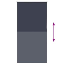 Berkfield Home Roller Blind Blackout Marine 70x130 cm Fabric Width 65.7 cm Polyester in Blue - thumbnail 5