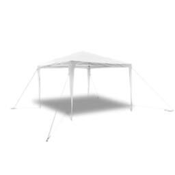 Berkfield Home 3 x 3m Pyramid-Roof Garden Gazebo Pavilion in White - thumbnail 1