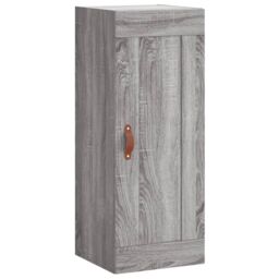 Berkfield Home Wall Mounted Cabinet Grey Sonoma 34.5x34x90 cm Engineered Wood - thumbnail 2