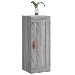 Berkfield Home Wall Mounted Cabinet Grey Sonoma 34.5x34x90 cm Engineered Wood - thumbnail 4