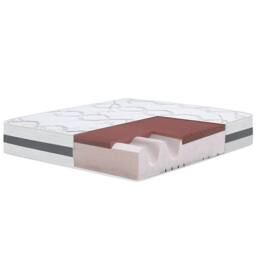 The White Stone Memory Foam Mattress, 27cm Height, Hypoallergenic - 105 x 220 cm in White