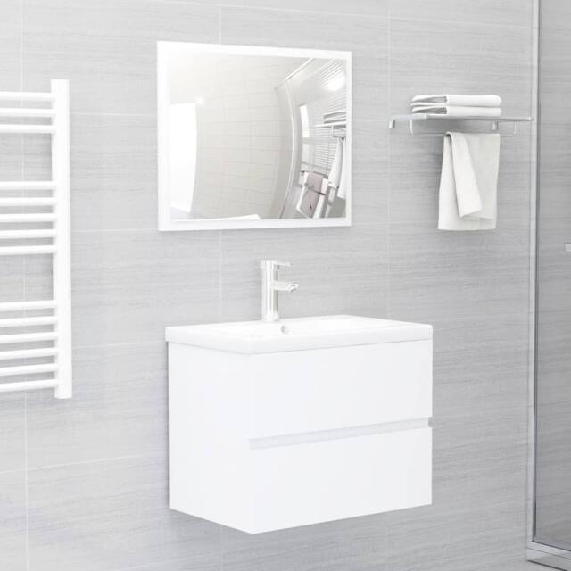 Berkfield Home Sink Cabinet White 60x38.5x45 cm Engineered Wood - image 1