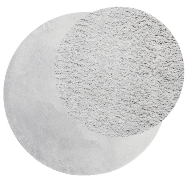 Berkfield Home Rug HUARTE Short Pile Soft & Washable Grey √ò 160 cm - Size: Medium - image 1