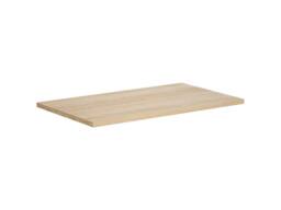 Vente-unique Bathroom Unit With Stone Countertop Basin - Oak Veneer - 80 Cm in Light Oak - thumbnail 8