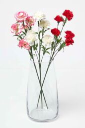 Homescapes Pink Artificial Carnation Spray Single Stem Set of 3, 55cm - thumbnail 5