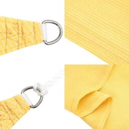 Berkfield Home Sunshade Sail 160 g/m ² Beige 2x3 m HDPE in Yellow - thumbnail 8