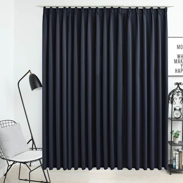 Berkfield Home Blackout Curtain with Hooks Anthracite 290x245 cm - image 1