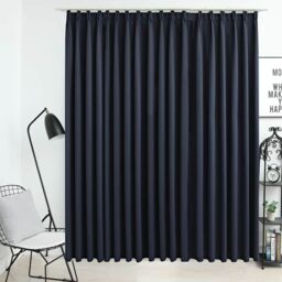 Berkfield Home Blackout Curtain with Hooks Anthracite 290x245 cm - thumbnail 1