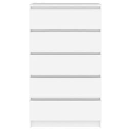 Berkfield Home Drawer Cabinet White 60x36x103 cm Engineered Wood - Size: 60 x 36 x 103 cm - thumbnail 6
