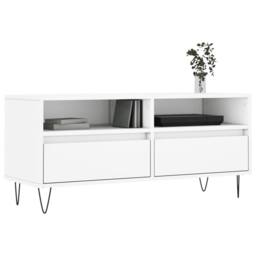 Berkfield Home TV Cabinet White 100x34.5x44.5 cm Engineered Wood