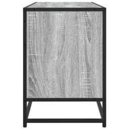 Berkfield Home TV Cabinet Grey Sonoma 100x35x50 cm Engineered Wood & Metal - Size: 100 x 35 x 50 cm - thumbnail 5