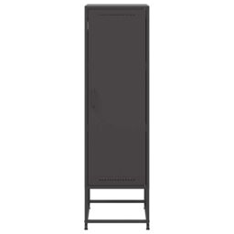 Berkfield Home Highboard Black 36x39x123 cm Steel - Size: 36 x 39 x 123 cm - thumbnail 6