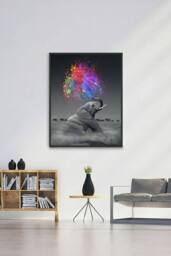 Cross Stitch Elephant Brick & Stone Diamond Painting - thumbnail 3