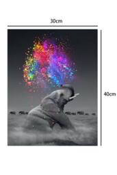Cross Stitch Elephant Brick & Stone Diamond Painting - thumbnail 6