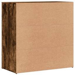 Berkfield Home Sideboard Smoked Oak 79x38x80 cm Engineered Wood in Brown - Size: 79 x 38 x 80 cm - thumbnail 7