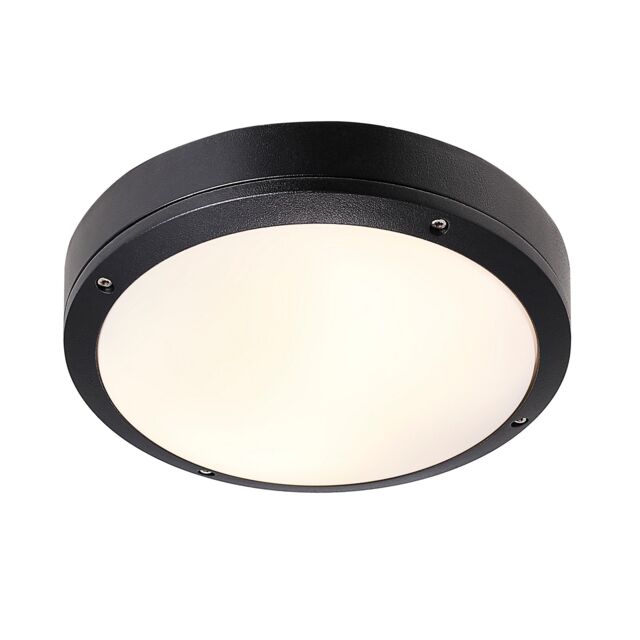 Nordlux Industrial Outdoor Ceiling Light Black Aluminium E27 Ceiling or Wall Mounting - Mains Powered, IP44 - image 1
