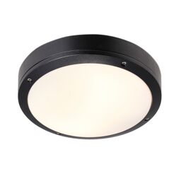 Nordlux Industrial Outdoor Ceiling Light Black Aluminium E27 Ceiling or Wall Mounting - Mains Powered, IP44 - thumbnail 3