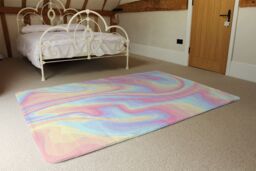 Benjamin Tate Design Colorful Marble Rug in Natural - Size: Large - thumbnail 3