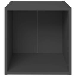 Berkfield Home TV Cabinets 4 pcs Grey 37x35x37 cm Engineered Wood - Size: 37 x 35 x 37 cm - thumbnail 4