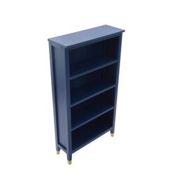 Cabinet Bits Palazzi 4 Tier Bookcase H127 W69 D25cm in Navy - thumbnail 2