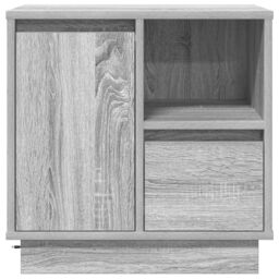 Berkfield Home Bedside Cabinets with LED 2 pcs Grey Sonoma 50x34, 5x50 cm - thumbnail 8