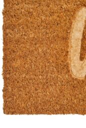 Orsina Filta Embossed Welcome Coir Doormat in Brown - Size: Medium - thumbnail 4