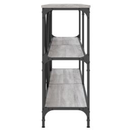 Berkfield Home Console Table Grey Sonoma 160x30x75 cm Engineered Wood & Iron - Size: 160 x 30 x 75 cm - thumbnail 5
