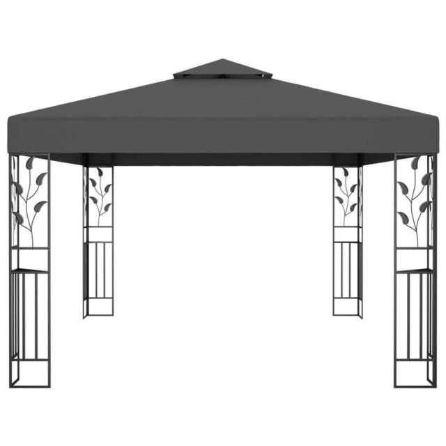 Berkfield Home Gazebo with Double Roof 3x4m Anthracite in Charcoal - image 1