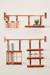 Orsina Sorello Hanging Storage Basket in Rose Gold - thumbnail 3
