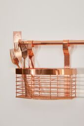Orsina Sorello Hanging Storage Basket in Rose Gold - thumbnail 4