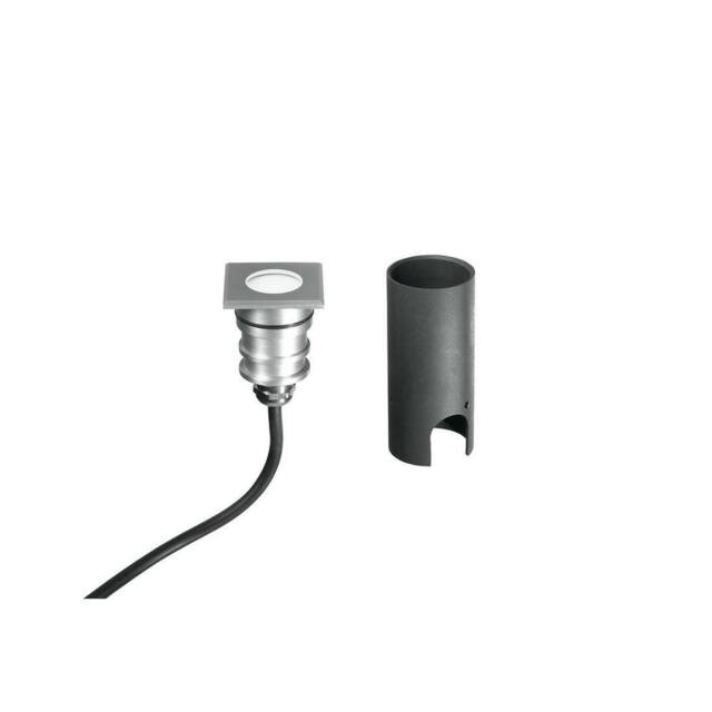 Netlighting IMPACT 24V LED Recessed Downlight Nickel IP67 180lm 4.5x4.5x5.7cm in Grey - Size: 4.5x4.5x5.7 cm