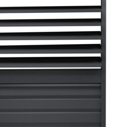 Monstershop Anthracite Aluminium Pergola With 2 x Shutter Panels - 3m x 3m in Grey - thumbnail 3