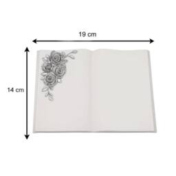 David Fischhoff 3D Graveside Memorial Rose White Book Ornament - Mum - thumbnail 2
