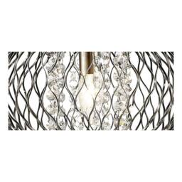Netlighting Chelsie Medium Ceiling Pendant 1 Light Antique Brass Clear Glass in Bronze - thumbnail 8