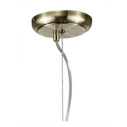 Netlighting Chelsie Medium Ceiling Pendant 1 Light Antique Brass Clear Glass in Bronze - thumbnail 3